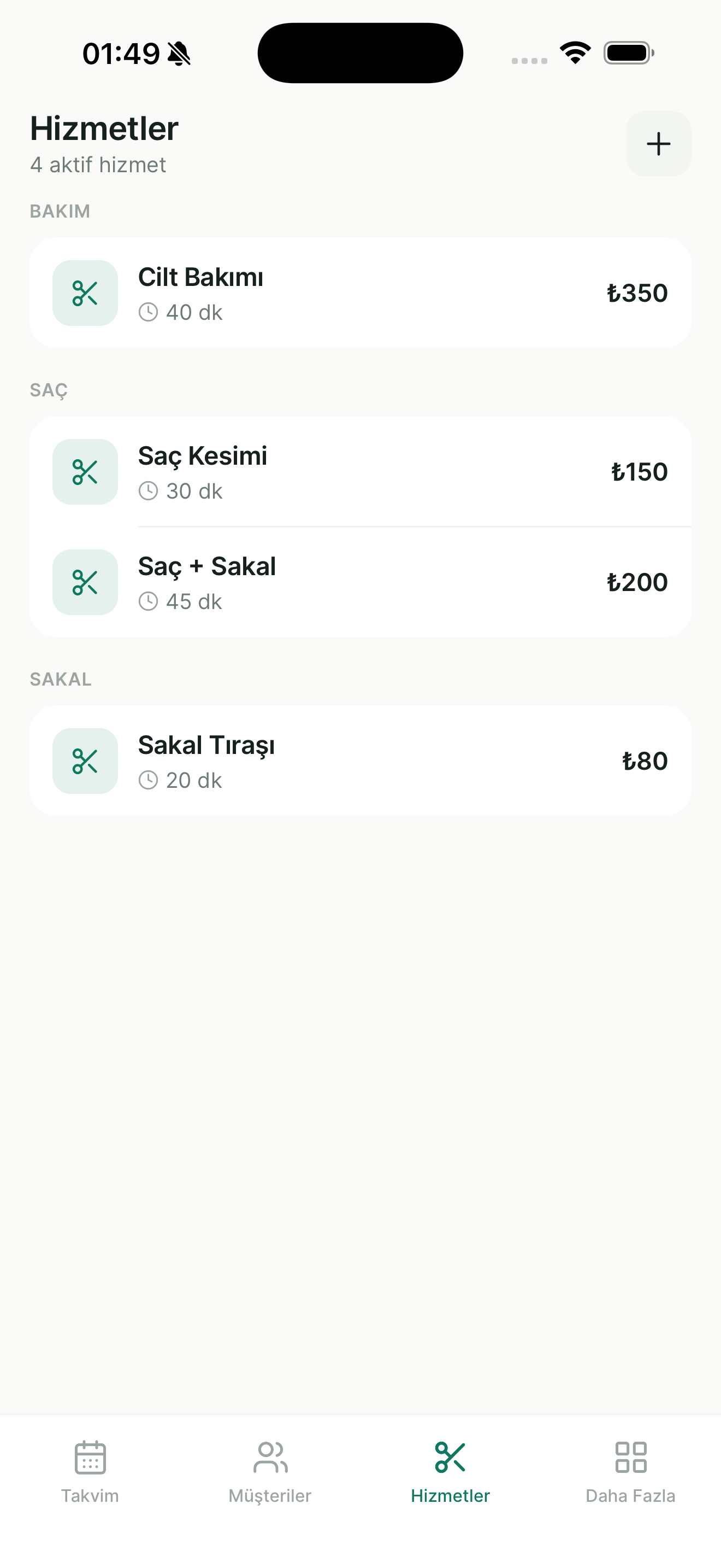 Bukira randevu ve işletme yönetim uygulaması — ekran 5
