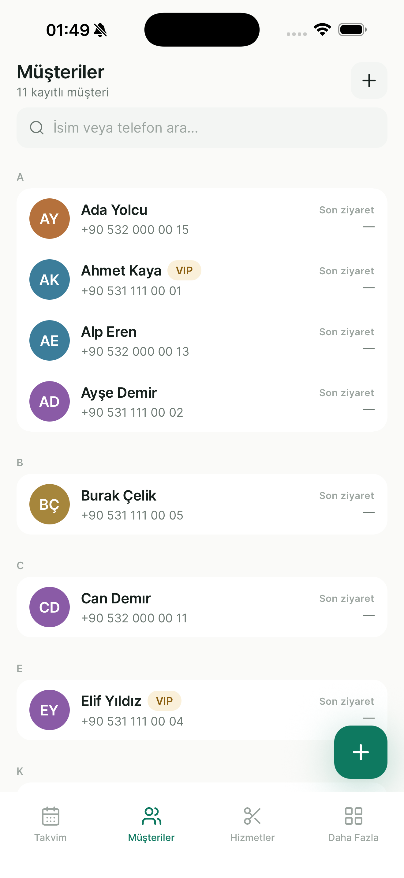 Bukira randevu ve işletme yönetim uygulaması — ekran 6